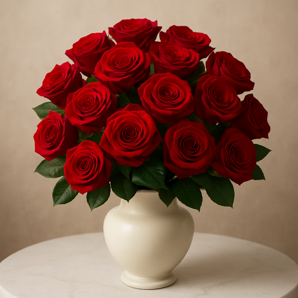 Romantic rose arrangement